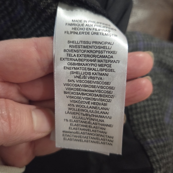 Lauren Ralph Lauren Cropped Wool Blend Pants Career Wear Academia Preppy Gray 14 - Picture 10 of 12